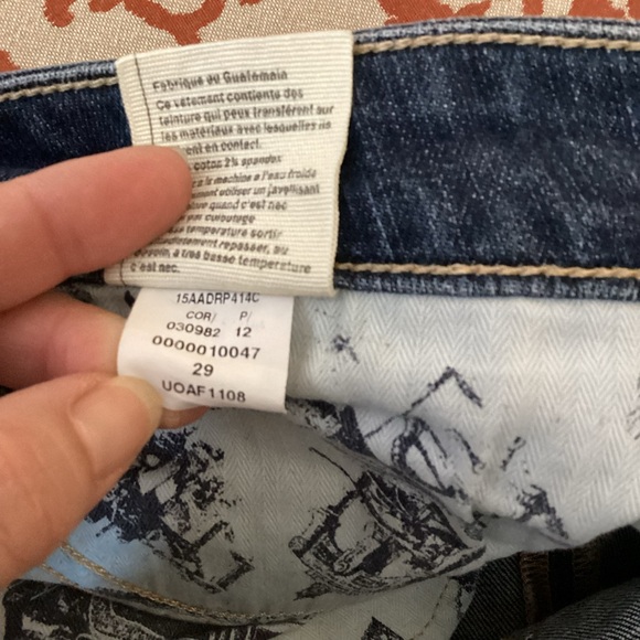 Pilcro and the Letterpress Dark Blue Stet Fit Skinny Jeans - Picture 5 of 7